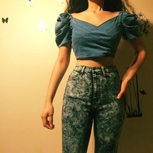 Denim Crop Top
